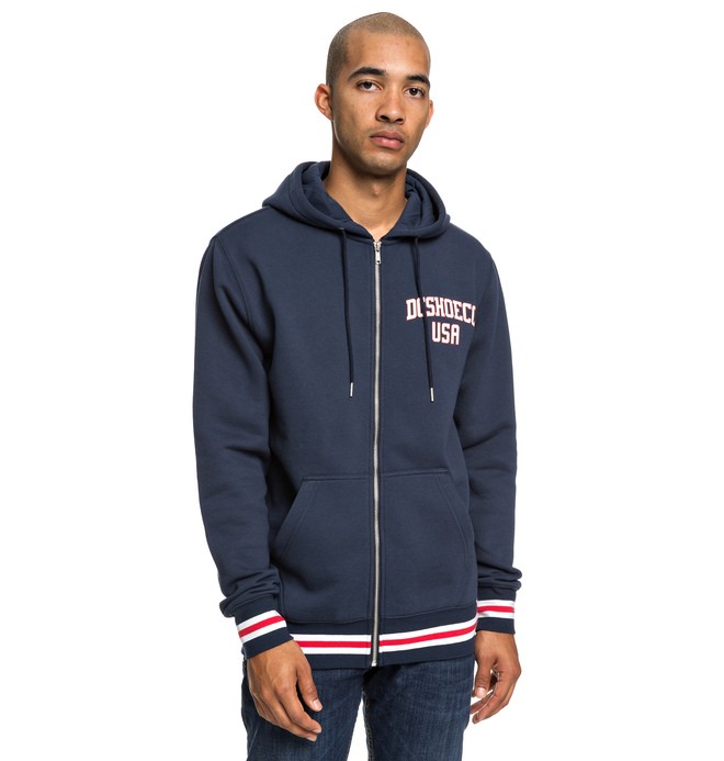 dcshoes, Glenridge - Zip-Up Hoodie for Men, BLACK IRIS (btl0) 0 Glenridge - Zip-Up Hoodie for Men Blue EDYFT03431 DC Shoes