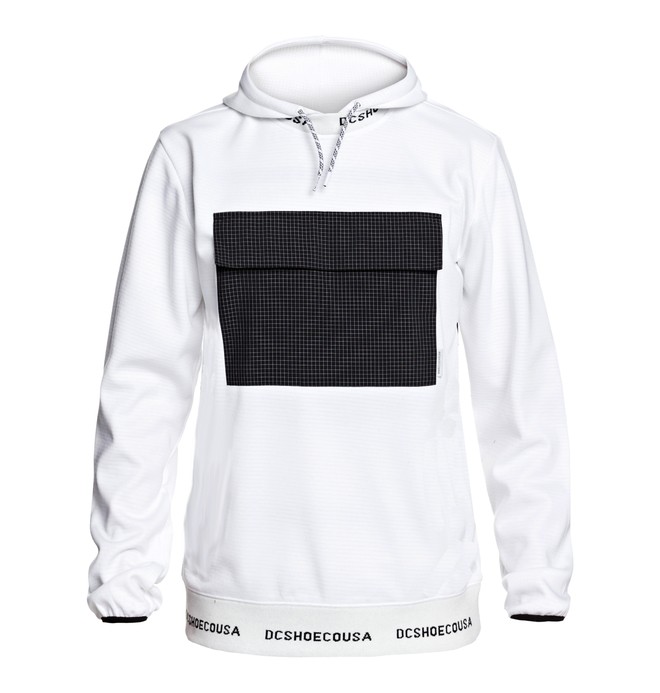 dcshoes, Commuter - Sudadera con Capucha Resistente al Agua Comprimible para Hombre, WHITE (wbb0) 0 Commuter - Sudadera con Capucha Resistente al Agua Comprimible para Hombre Blanco EDYFT03441 DC Shoes