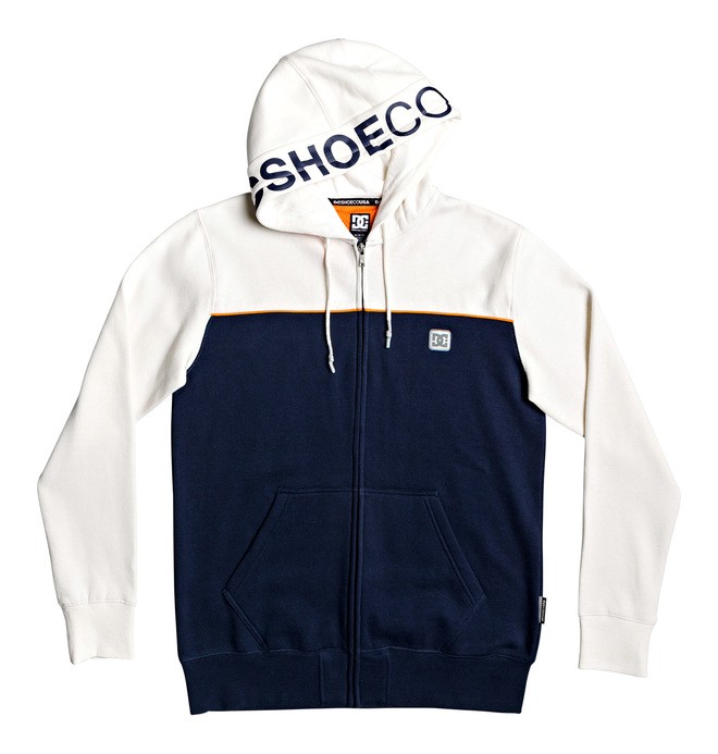 dcshoes, Wepma - Sweat à capuche zippé pour Homme, BLACK IRIS/SNOW WHITE (xbbw) 0 Wepma - Sweat à capuche zippé pour Homme Bleu EDYFT03471 DC Shoes