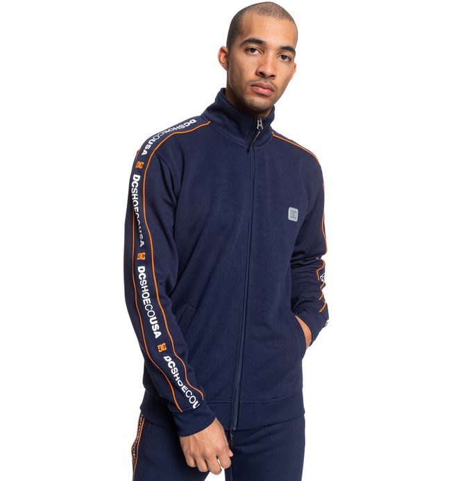 dcshoes, Westover Zip-Up Half Neck Track Top, BLACK IRIS (btl0) 0 Westover Zip-Up Half Neck Track Top Blue EDYFT03472 DC Shoes