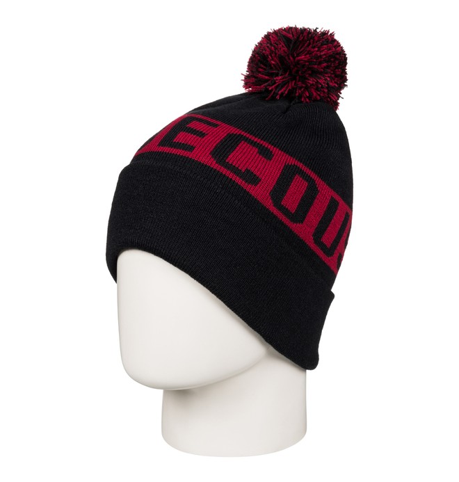 dcshoes, Chester - Bobble Hat for Men, BLACK (kvj0) 0 Chester - Bobble Hat for Men Black EDYHA03057 DC Shoes