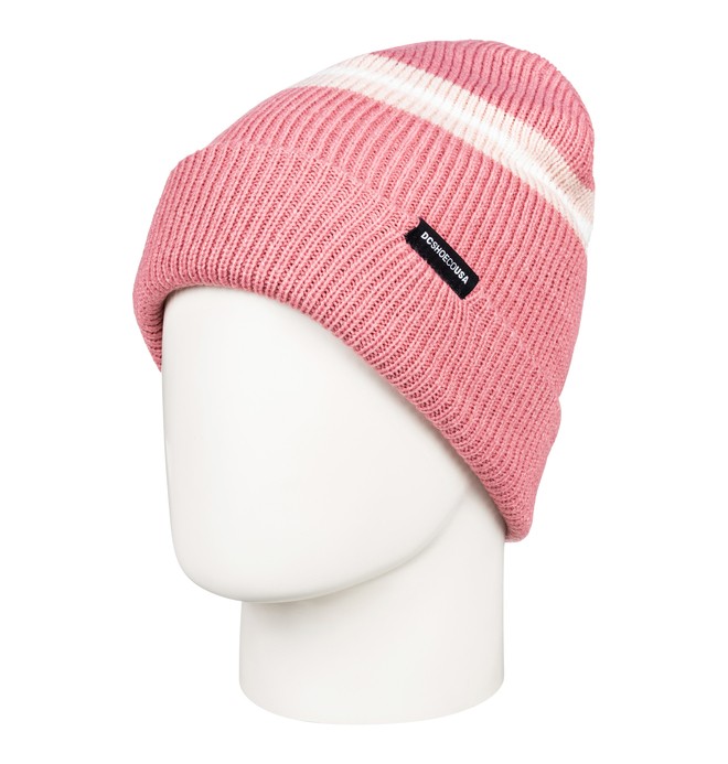 dcshoes, Label Cuff Beanie, PEACH WHIP (mek0) 0 Label Cuff Beanie Pink EDYHA03094 DC Shoes