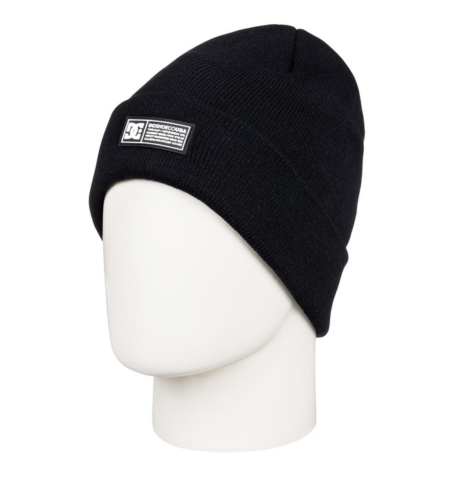 dcshoes, Label Cuff Beanie, BLACK (kvj0) 0 Label Cuff Beanie Black EDYHA03095 DC Shoes