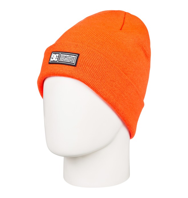dcshoes, Label Cuff Beanie, SHOCKING ORANGE (nkr0) 0 Label Cuff Beanie Orange EDYHA03095 DC Shoes