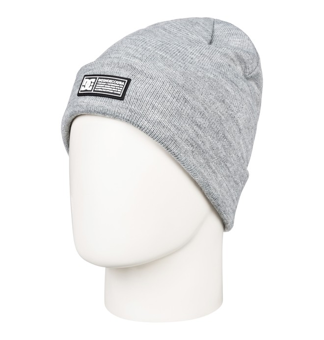 dcshoes, Label Cuff Beanie, NEUTRAL GRAY HEATHER (skph) 0 Label Cuff Beanie Grey EDYHA03095 DC Shoes