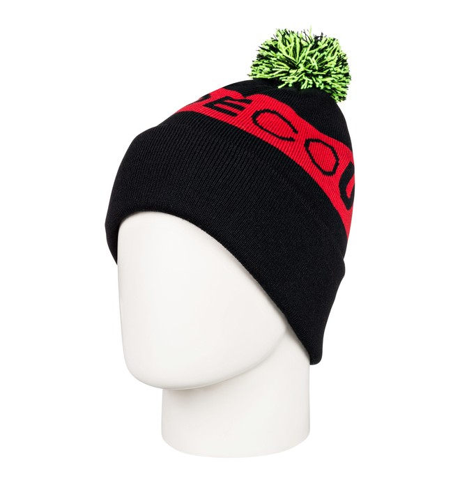 dcshoes, Chester Pom-Pom Beanie, BLACK (kvj0) 0 Chester Pom-Pom Beanie Black EDYHA03097 DC Shoes
