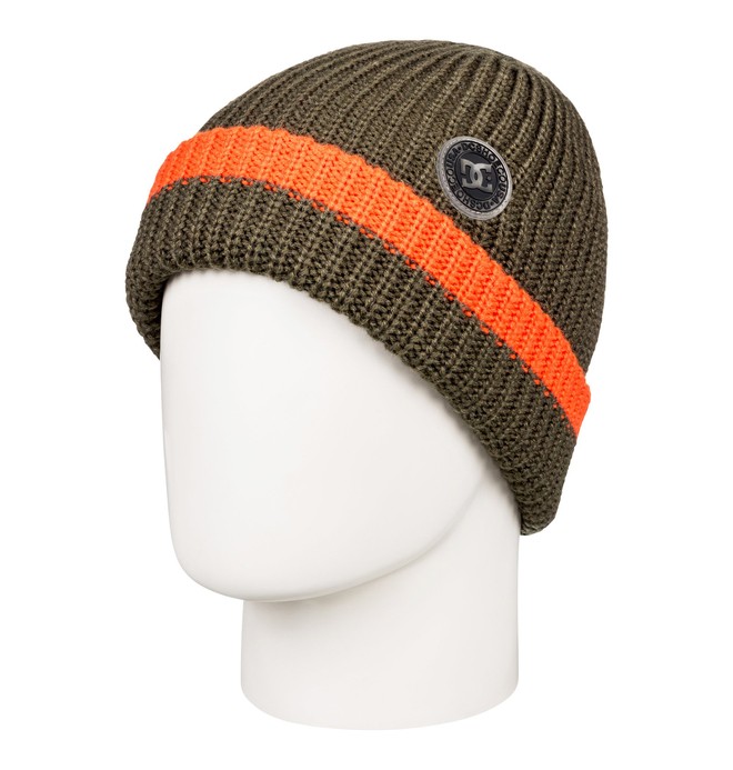 dcshoes, Backside Cuff Beanie, OLIVE NIGHT (crh0) 0 Backside Cuff Beanie Brown EDYHA03098 DC Shoes