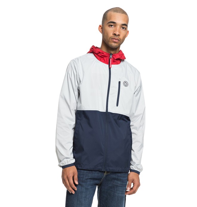 dcshoes, Dagup Triple Block Water Resistant Windbreaker, GLACIER GRAY (sey0) 0 Dagup Triple Block Water Resistant Windbreaker Grey EDYJK03166 DC Shoes