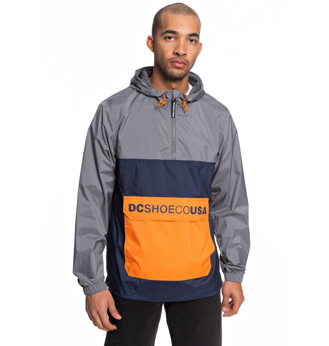 dcshoes, Sedgefield - Anorak Resistente al Agua con Capucha para Hombre, PEWTER (kpf0) 0 Sedgefield - Anorak Resistente al Agua con Capucha para Hombre Negro EDYJK03167 DC Shoes