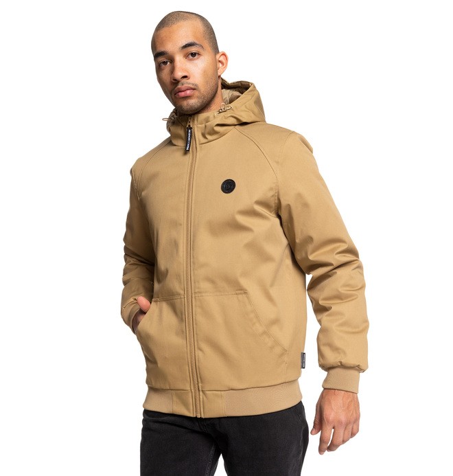 dcshoes, Ellis - Wasserabweisende Kapuzenjacke für Männer, KHAKI (clm0) 0 Ellis - Wasserabweisende Kapuzenjacke für Männer Braun EDYJK03169 DC Shoes