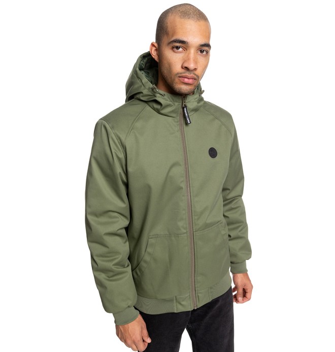 dcshoes, Ellis - Wasserabweisende Kapuzenjacke für Männer, FATIGUE GREEN (crb0) 0 Ellis - Wasserabweisende Kapuzenjacke für Männer Braun EDYJK03169 DC Shoes