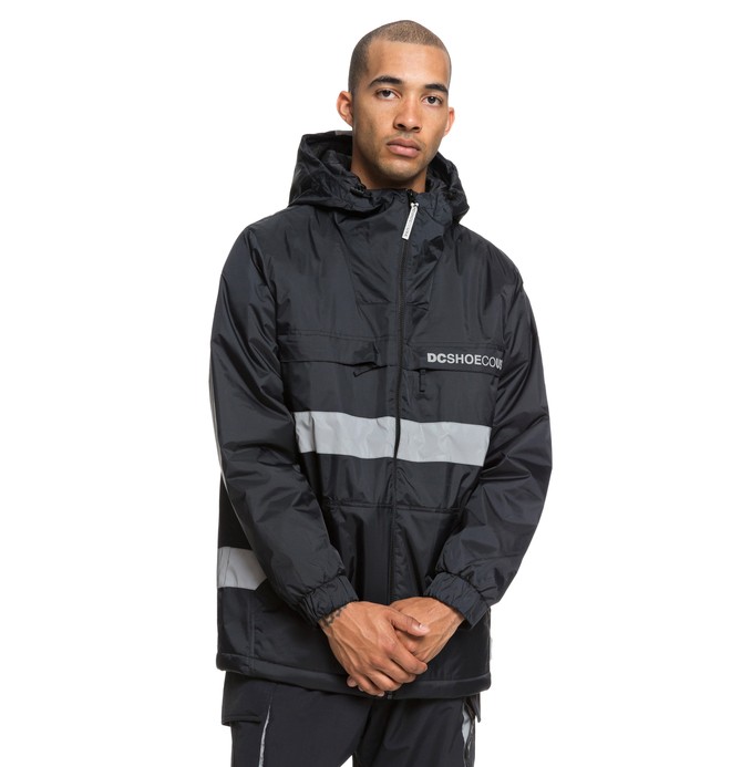 dcshoes, Banbury Water Resistant Hooded Anorak, BLACK (kvj0) 0 Banbury Water Resistant Hooded Anorak Black EDYJK03176 DC Shoes