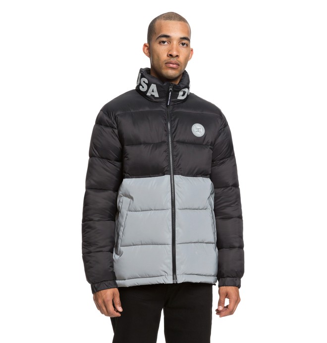 dcshoes, Gosforth Water Resistant Hooded Puffa Jacket, BLACK (kvj0) 0 Gosforth Water Resistant Hooded Puffa Jacket Black EDYJK03177 DC Shoes