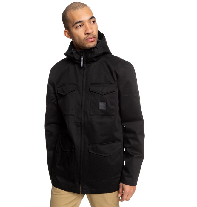 dcshoes, Mastaford Water-Resistant Hooded Field Jacket, BLACK (kvj0) 0 Mastaford Water-Resistant Hooded Field Jacket Black EDYJK03196 DC Shoes