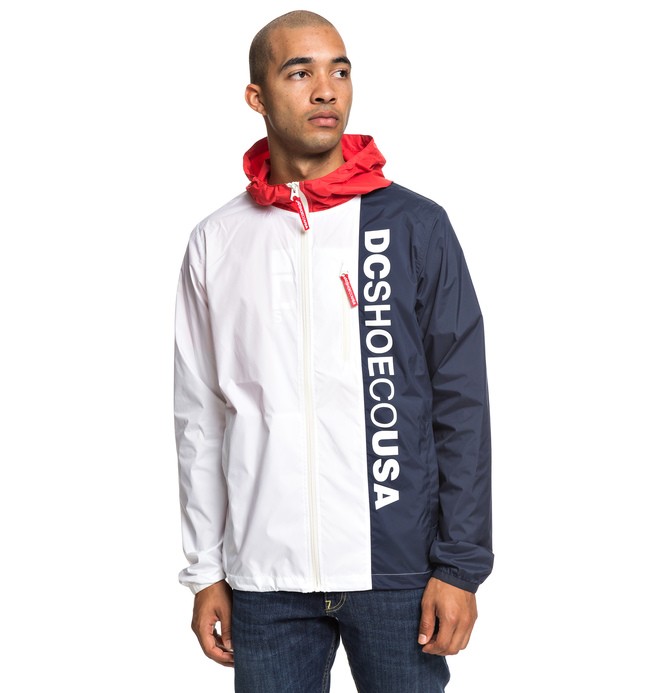 dcshoes, Dagup Triple Block - Wasserabweisender Windbreaker mit Kapuze für Männer, RACING RED (rqr0) 0 Dagup Triple Block - Wasserabweisender Windbreaker mit Kapuze für Männer Rot EDYJK03197 DC Shoes
