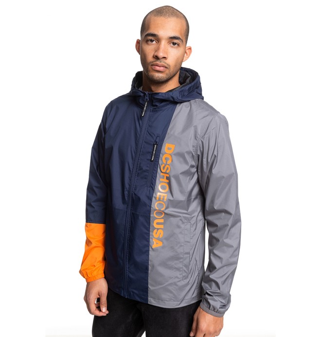dcshoes, Dagup Triple Block Water-Resistant Hooded Windbreaker, BLACK IRIS (btl0) 0 Dagup Triple Block Water-Resistant Hooded Windbreaker Blue EDYJK03204 DC Shoes