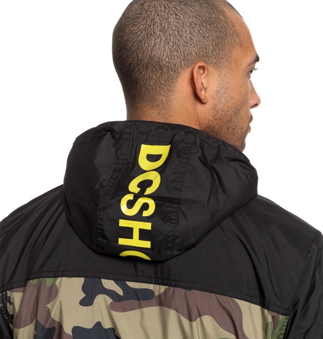 water resistant oversized hooded windbreaker