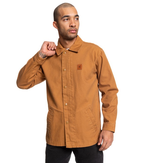 dcshoes, Alton - Coaches Jacket, DC WHEAT (nnw0) 0 Alton - Coaches Jacket Orange EDYJK03211 DC Shoes