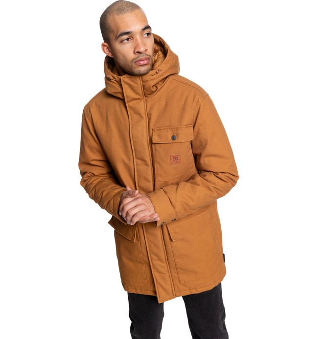 dcshoes, Canongate - Wasserabweisender Arbeitsparka mit Kapuze für Männer, DC WHEAT (nnw0) 0 Canongate - Wasserabweisender Arbeitsparka mit Kapuze für Männer Orange EDYJK03213 DC Shoes
