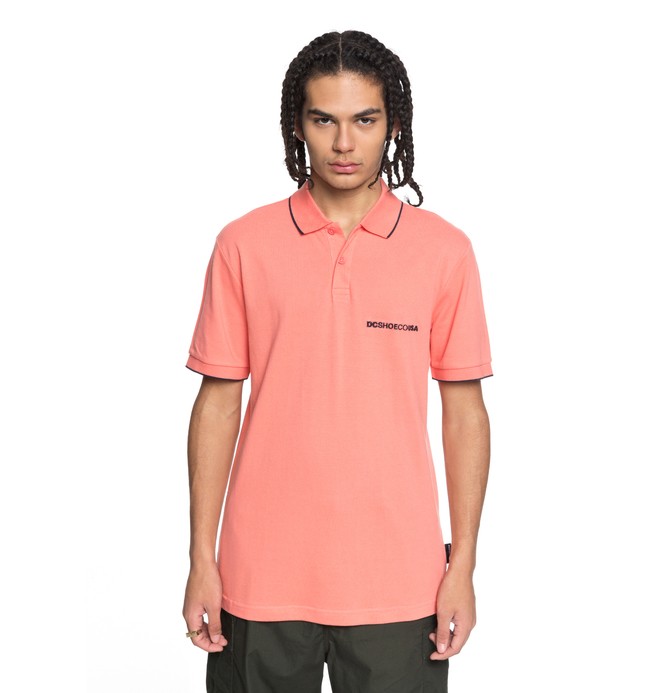 dcshoes, Lakebay - Polo Shirt for Men, PORCELAIN ROSE (mke0) 0 Lakebay - Polo Shirt for Men Pink EDYKT03374 DC Shoes