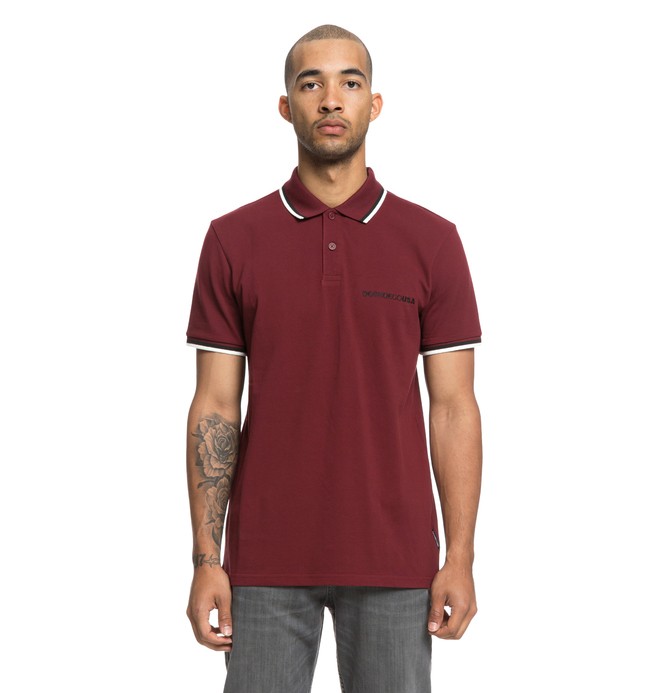 dcshoes, Lakebay - Polo à manches courtes pour Homme, CABERNET (rzf0) 0 Lakebay - Polo à manches courtes pour Homme Rouge EDYKT03411 DC Shoes