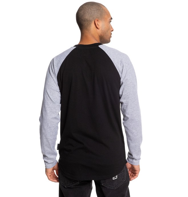 long sleeve black henley