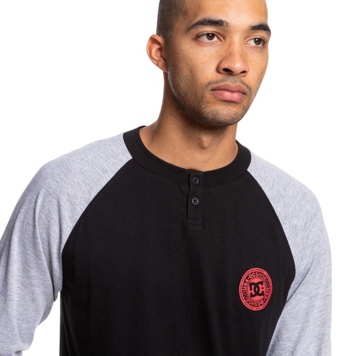 long sleeve black henley