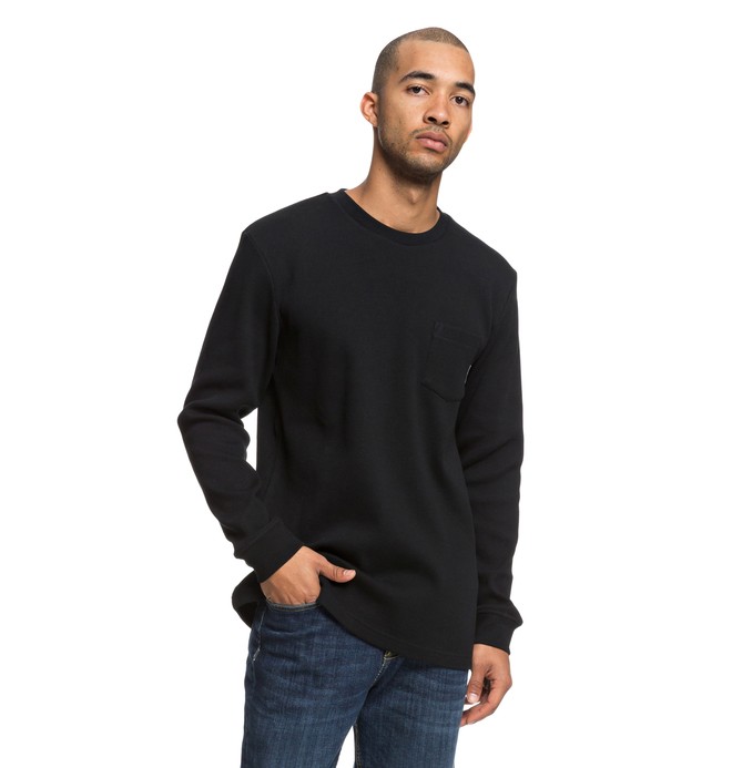 dcshoes, Fraserview Long Sleeve Tee, BLACK (kvj0) 0 Fraserview Long Sleeve Tee Black EDYKT03417 DC Shoes