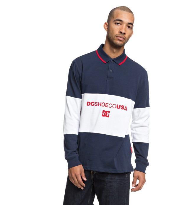 dcshoes, Emerson - Polo à manches longues pour Homme, BLACK IRIS (btl0) 0 Emerson - Polo à manches longues pour Homme Bleu EDYKT03419 DC Shoes