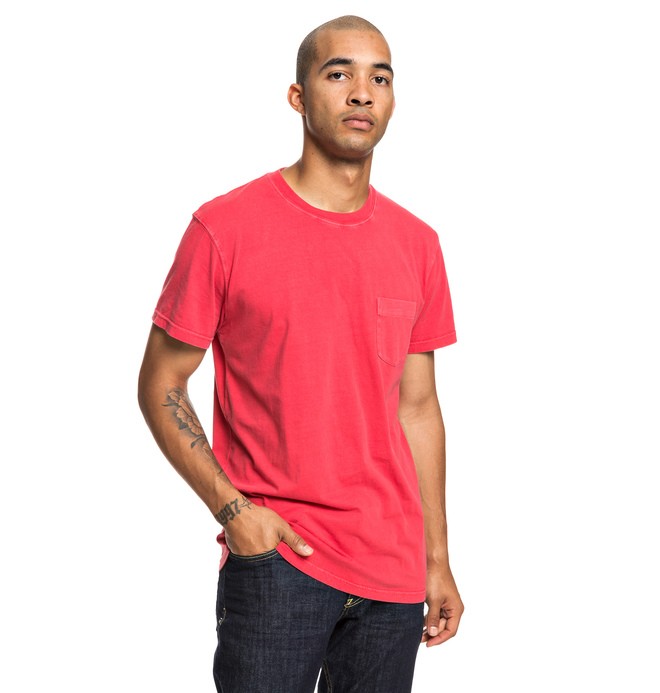 dcshoes, Dyed Pocket Tee, RACING RED (rqr0) 0 Dyed Pocket Tee Red EDYKT03442 DC Shoes