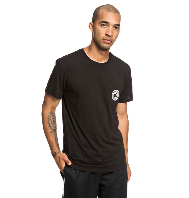 dcshoes, Basic - T-Shirt voor Heren, BLACK (kvj0) 0 Basic - T-Shirt voor Heren Black EDYKT03458 DC Shoes