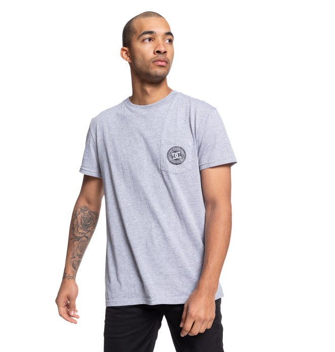 dcshoes, Basic Pocket Tee, GREY HEATHER (knfh) 0 Basic Pocket Tee Black EDYKT03463 DC Shoes