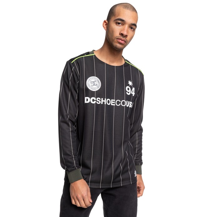 dcshoes, Emmonsdale - Long Sleeve Football Jersey, BLACK (kvj0) 0 Emmonsdale - Long Sleeve Football Jersey Black EDYKT03470 DC Shoes