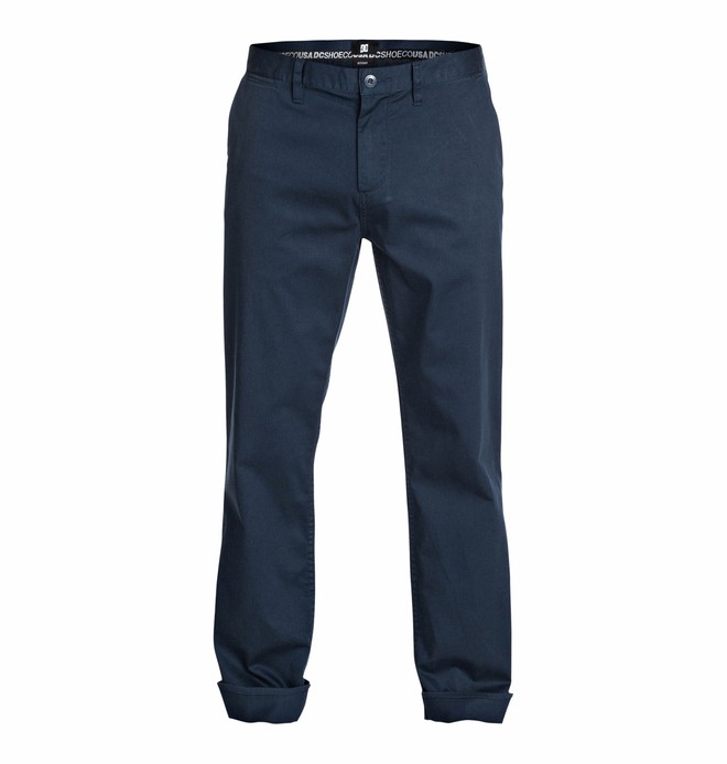 dcshoes, Roomy 34" Inseam Chino Pants, INDIGO (btn0) 0 Roomy 34" Inseam Chino Pants EDYNP03050 DC Shoes