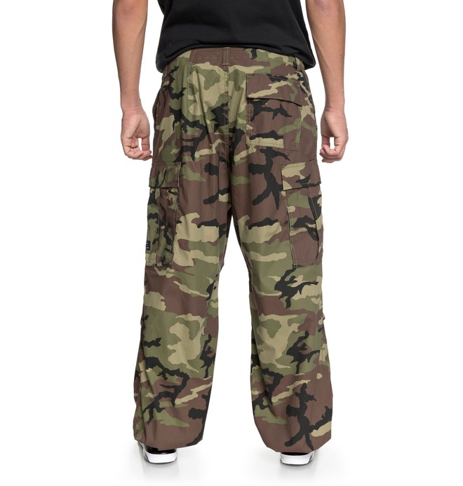 camo parachute pants