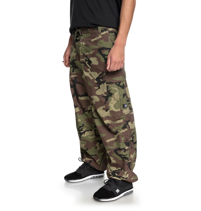 camo parachute pants