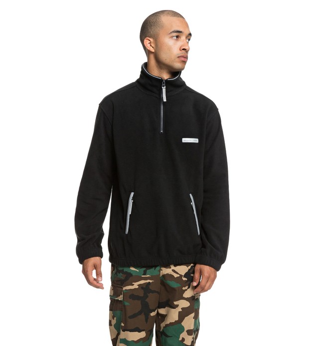 dcshoes, Gladeview Mock - Sudadera con cremallera hasta media altura y cuello alto para Hombre, BLACK (kvj0) 0 Gladeview Mock - Sudadera con cremallera hasta media altura y cuello alto para Hombre Negro EDYPF03027 DC Shoes