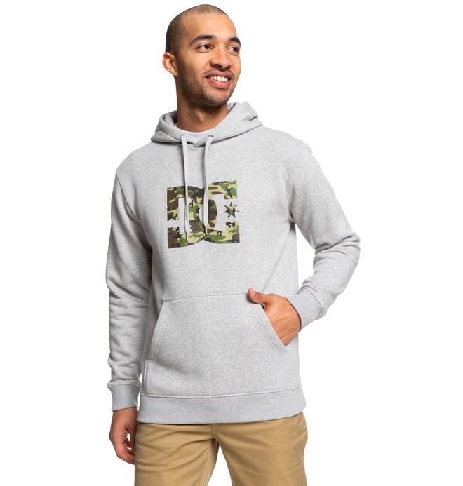 dcshoes, Star - Sweat à capuche pour Homme, GREY HEATHER/CAMO (xssc) 0 Star - Sweat à capuche pour Homme Gris EDYSF03165 DC Shoes