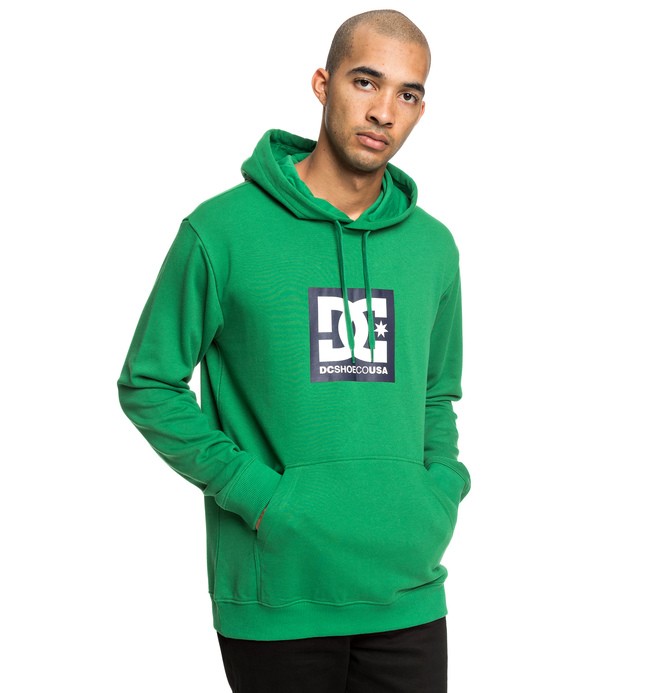 dcshoes, Square Star - Hoodie for Men, AMAZON (grr0) 0 Square Star - Hoodie for Men Green EDYSF03184 DC Shoes