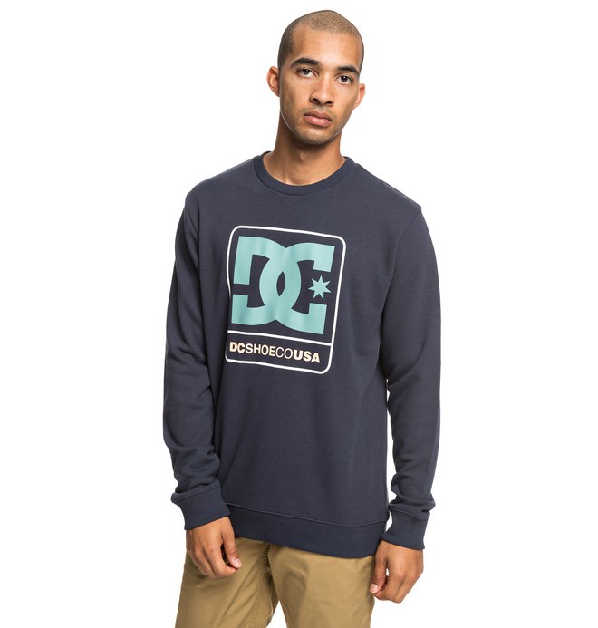 dcshoes, Cloudly - Sweat pour Homme, PARISIAN NIGHT (byp0) 0 Cloudly - Sweat pour Homme Bleu EDYSF03192 DC Shoes