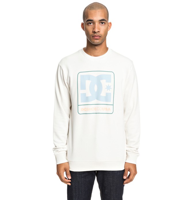 dcshoes, Cloudly - Sweat pour Homme, SNOW WHITE (wbb0) 0 Cloudly - Sweat pour Homme Blanc EDYSF03192 DC Shoes