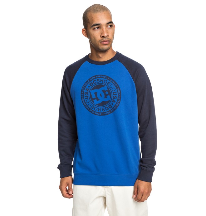 dcshoes, Circle Star - Sweat pour Homme, BLACK IRIS/ NAUTICAL BLUE (xkkb) 0 Circle Star - Sweat pour Homme Noir EDYSF03198 DC Shoes