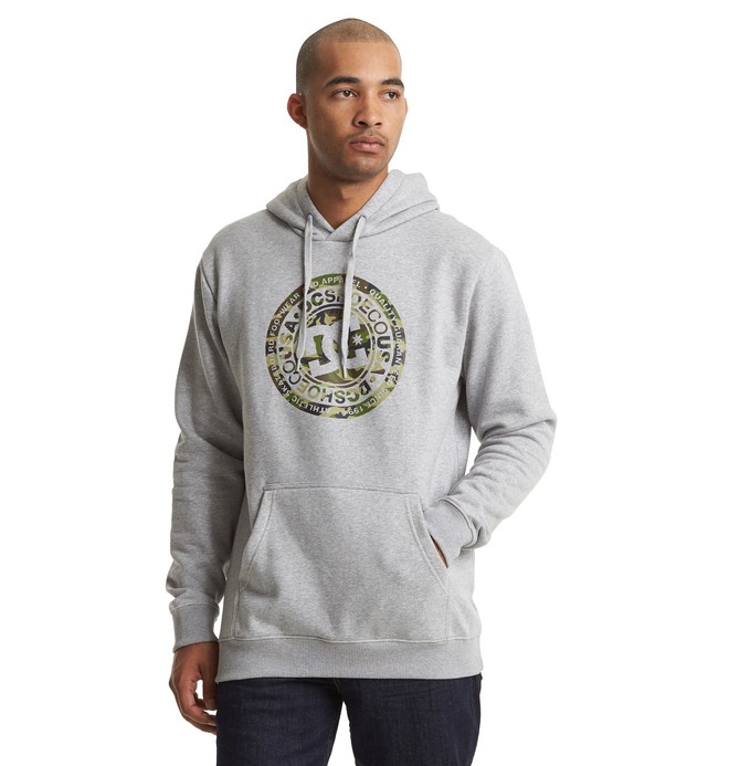 dcshoes, Circle Star Hoodie, GREY HEATHER/CAMO (xssc) 0 Circle Star Hoodie EDYSF03214 DC Shoes