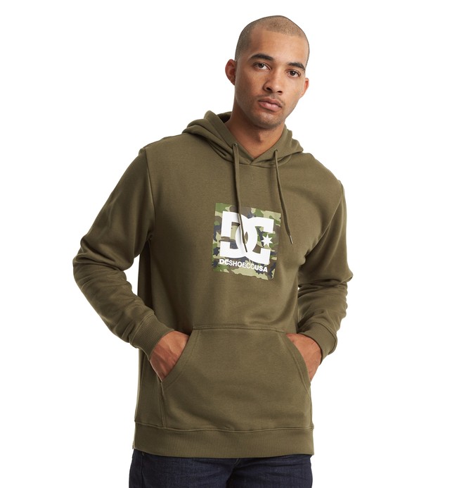 dcshoes, Square Star Hoodie, FATIGUE GREEN/CAMO (xccc) 0 Square Star Hoodie EDYSF03215 DC Shoes