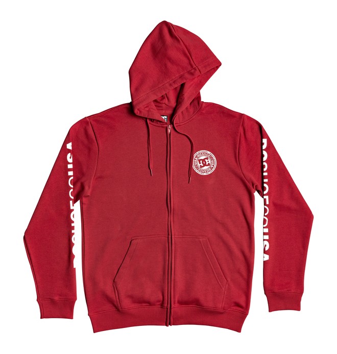dcshoes, Circle Star - Kapuzenpulli mit Reißverschluss für Männer, CHILI PEPPER/WHITE (xrrw) 0 Circle Star - Kapuzenpulli mit Reißverschluss für Männer Rot EDYSF03216 DC Shoes