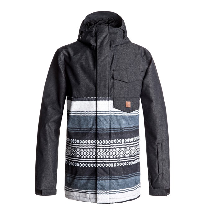 dcshoes, Merchant - Chaqueta Para Nieve para Hombre, PONCHO STRIPE GS (kvj3) 0 Merchant - Chaqueta Para Nieve para Hombre Negro EDYTJ03044 DC Shoes