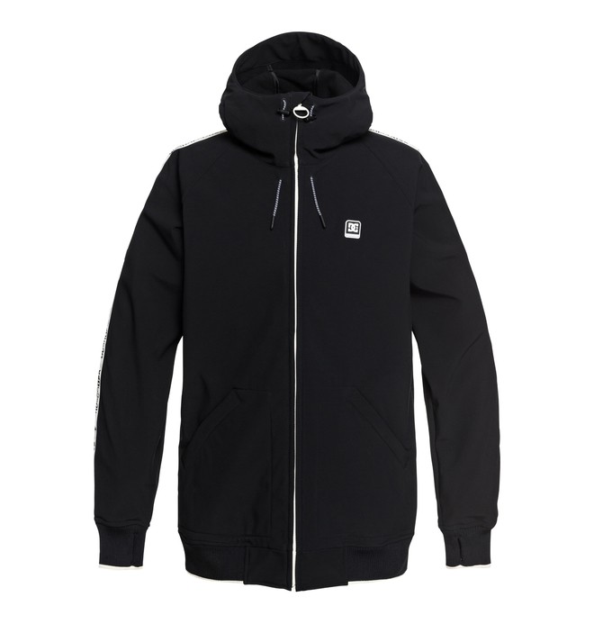 dcshoes, Spectrum - Softshell Bomber Snow Jacket for Men, BLACK (kvj0) 0 Spectrum - Softshell Bomber Snow Jacket for Men Black EDYTJ03075 DC Shoes