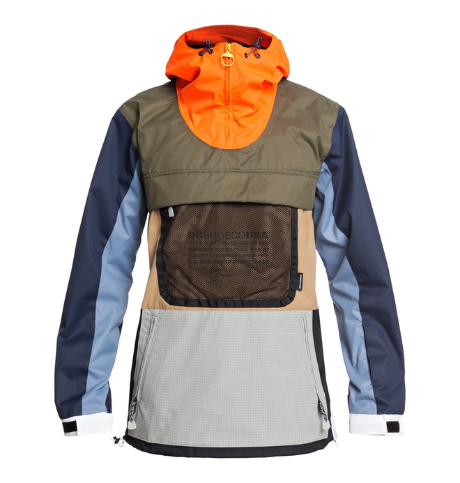 dcshoes, Asap Anorak - Packable Snow Jacket, MULTI REPURPOSE B SOLID (xngb) 0 Asap Anorak - Packable Snow Jacket Orange EDYTJ03097 DC Shoes
