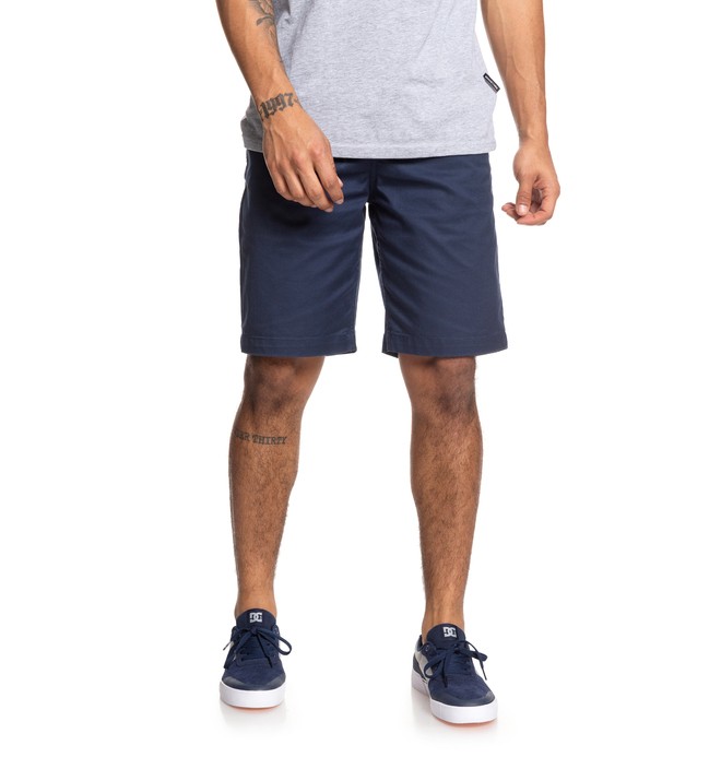 dcshoes, Worker 20.5" Chino Shorts, BLACK IRIS (btl0) 0 Worker 20.5" Chino Shorts Blue EDYWS03111 DC Shoes