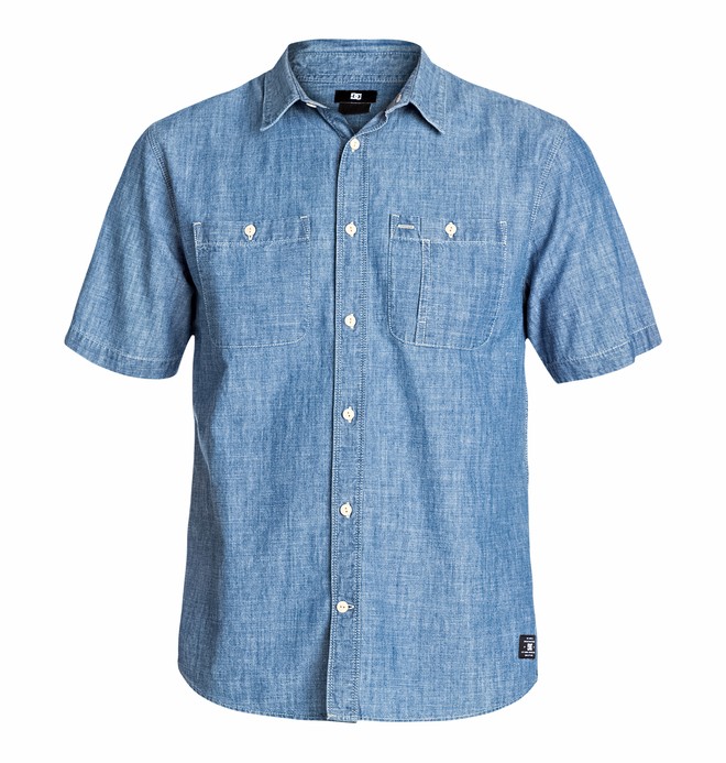 dcshoes, Clinton Hill SS Shirt, INDIGO (btn0) 0 Clinton Hill SS Shirt EDYWT03030 DC Shoes